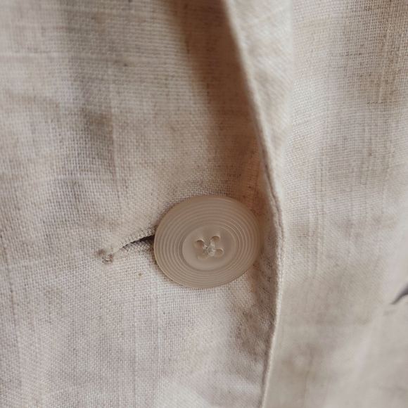 Vintage Sag Harbor Petite Linen Blazer - Picture 3 of 4